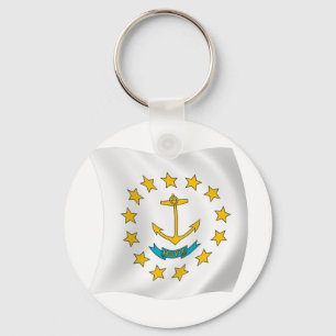 Llavero de la bandera de Rhode Island