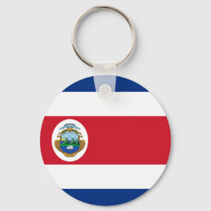 Llavero de la bandera de Rican de la costa