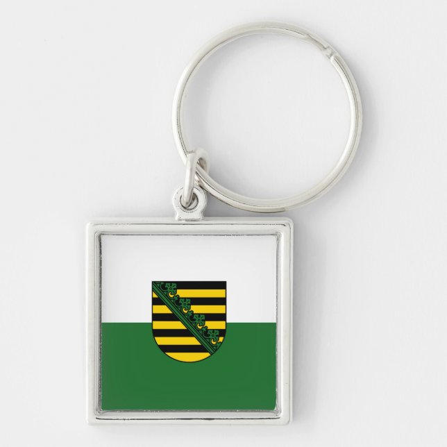 Llavero de la bandera de Sajonia (Frente)