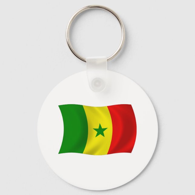 Llavero de la bandera de Senegal (Anverso)