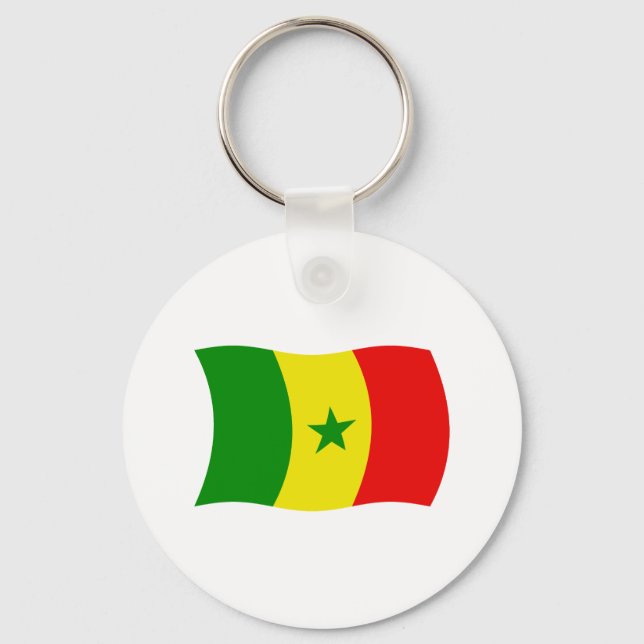 Llavero de la bandera de Senegal (Anverso)