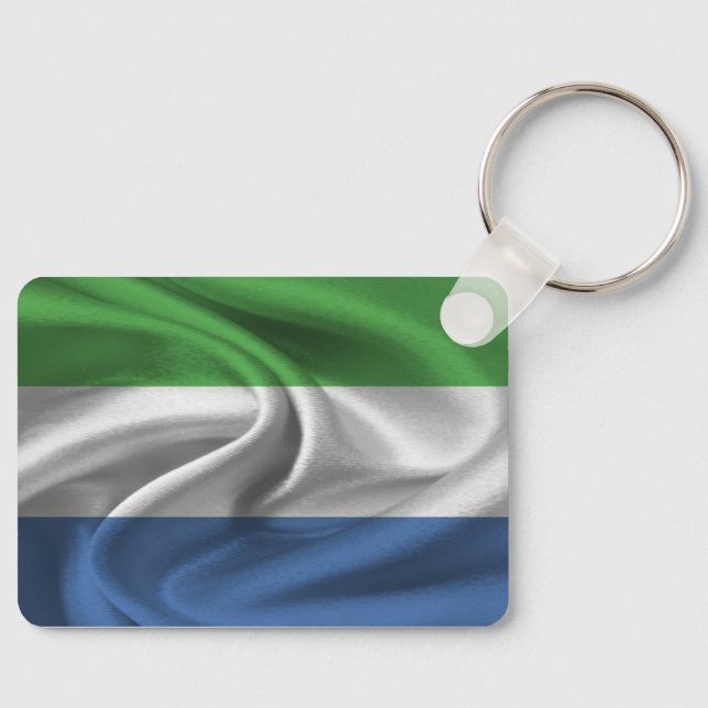 Llavero de la bandera de Sierra Leona (Anverso)