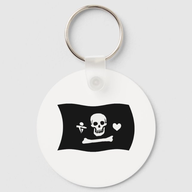 Llavero de la bandera de Stede Bonnet (Anverso)