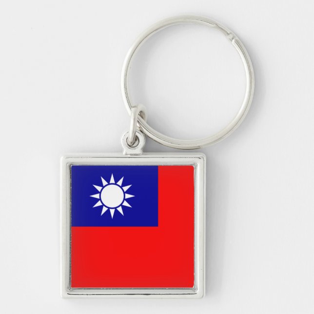 Llavero de la bandera de Taiwán (Frente)