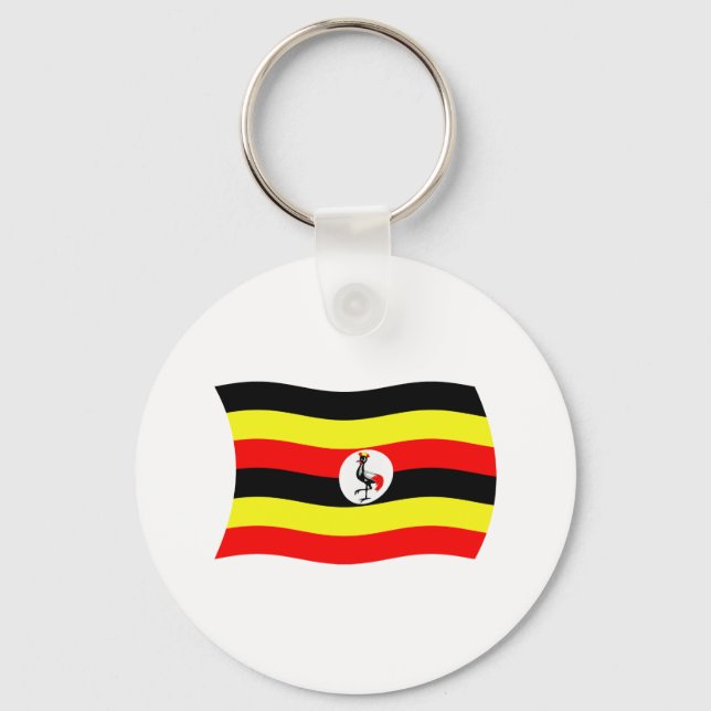 Llavero de la bandera de Uganda (Anverso)