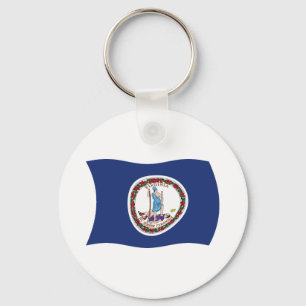 Llavero de la bandera de Virginia