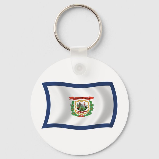Llavero de la bandera de Virginia Occidental (Anverso)