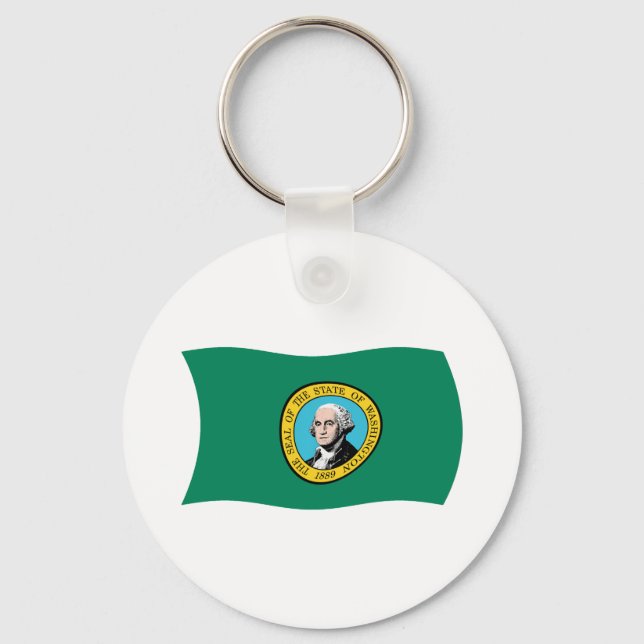 Llavero de la bandera de Washington (Anverso)