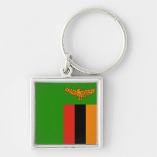 Llavero de la bandera de Zambia