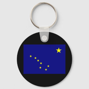 Llavero de la bandera del estado de Alaska