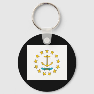 Llavero de la bandera del estado de Rhode Island