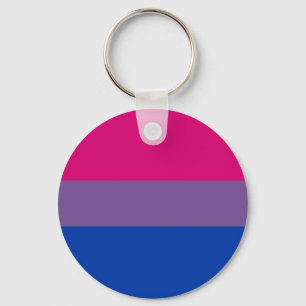 Llavero de la bandera del orgullo del BI (clásico)