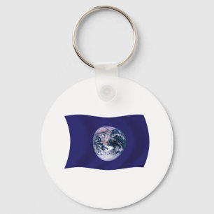 Llavero de la Bandera del Planeta Tierra