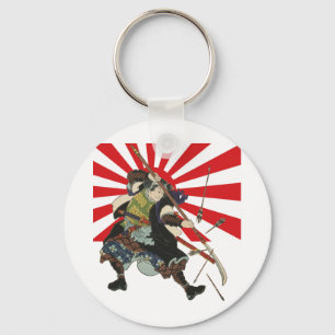 Llavero de la bandera del samurai