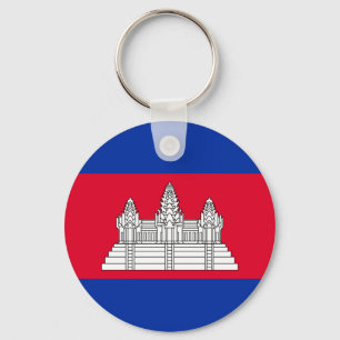 Llavero de la bandera patriótica de Camboya