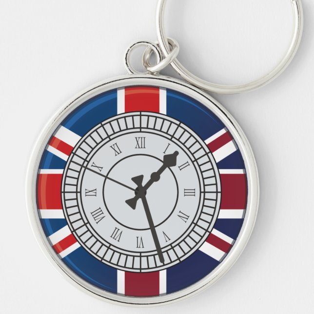 Llavero de la cara de reloj de Londres Big Ben (Frente)