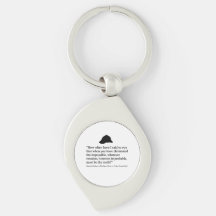 Llavero de la cita de Sherlock Holmes