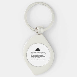 Llavero de la cita de Sherlock Holmes