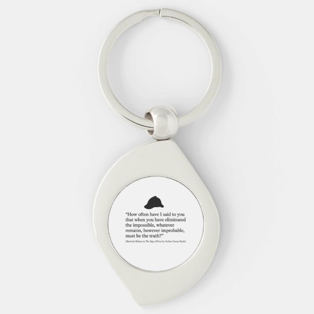 Llavero de la cita de Sherlock Holmes (Anverso)
