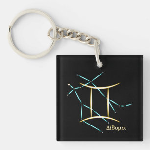 Llavero de la constelación zodiacal Géminis