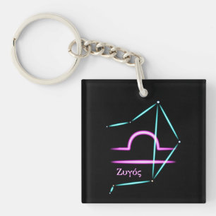 Llavero de la constelación zodiacal Libra