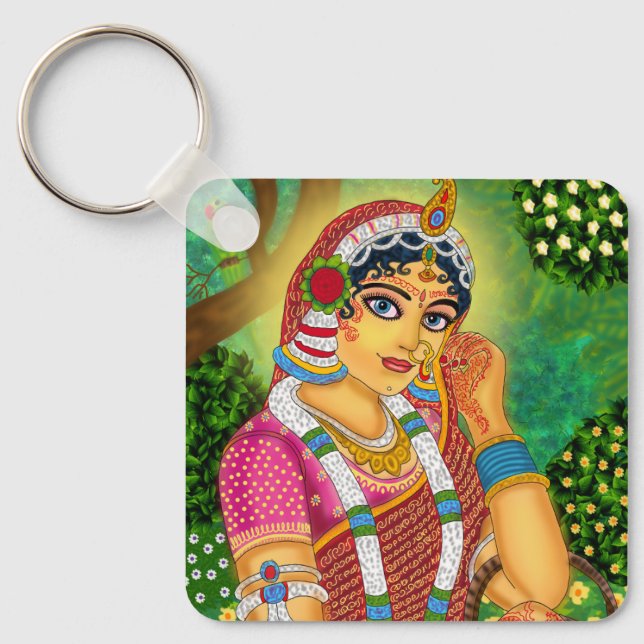 Llavero de la Diosa Radha (Anverso)