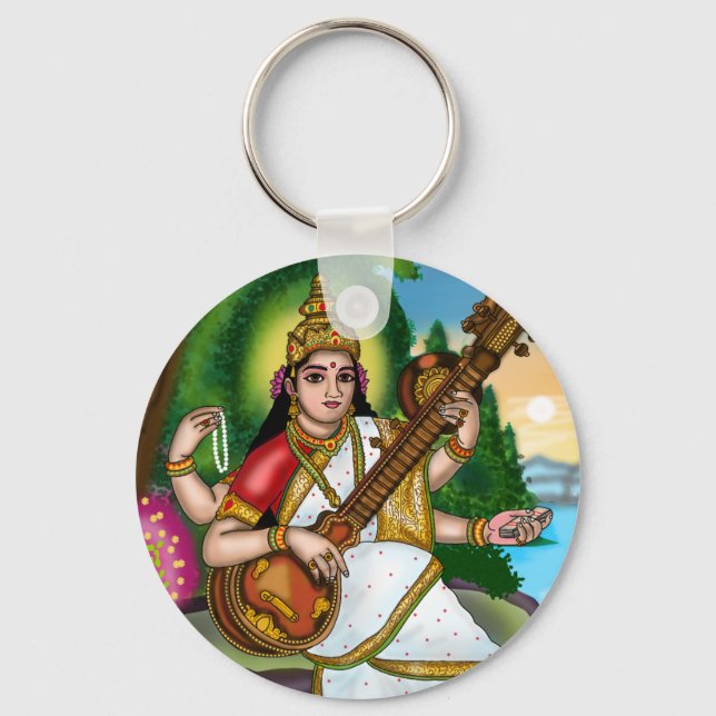 Llavero de la Diosa Saraswati (Anverso)