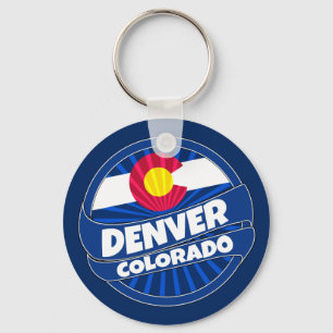 Llavero de la explosión de la bandera de Denver