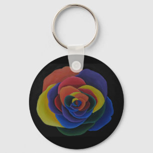 Llavero de la flor del arco iris