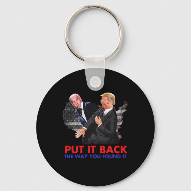 Llavero De La Forma En Que Lo Encontraste Funny Biden &amp (Anverso)