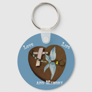 Llavero de la libélula del vitral