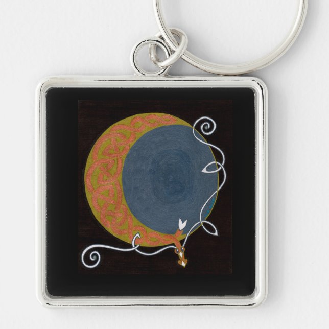 Llavero de la luna de cosecha (Frente)