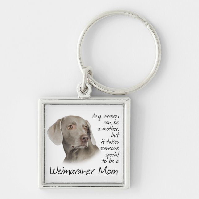 Llavero de la mamá de Weimaraner (Frente)