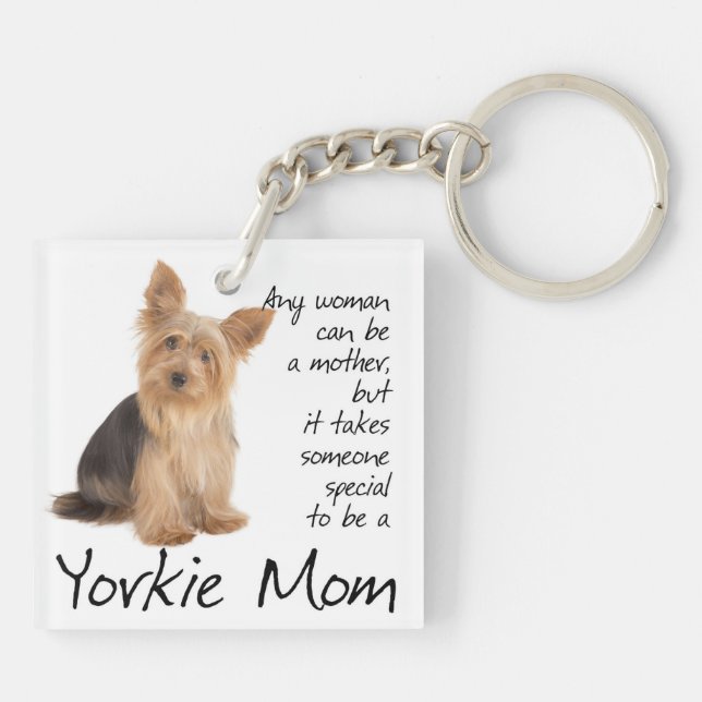 Llavero de la mamá de Yorkie (Atrás)