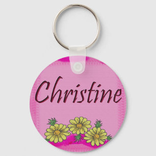 Llavero de la margarita de Christine