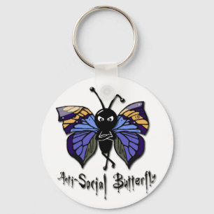 Llavero de la "mariposa antisocial"