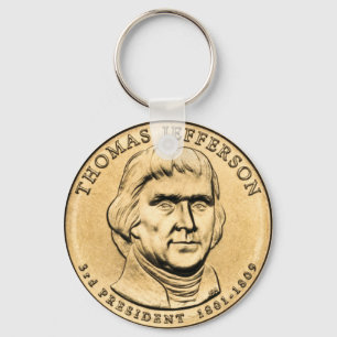 Llavero de la moneda presidencial de $1 de Thomas