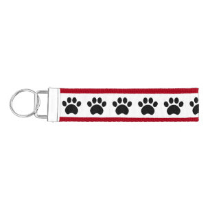 Llavero de la muñeca de la impresión de la pata