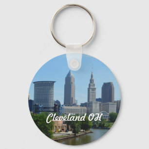 Llavero de la opinión de Cleveland, el río Ohio