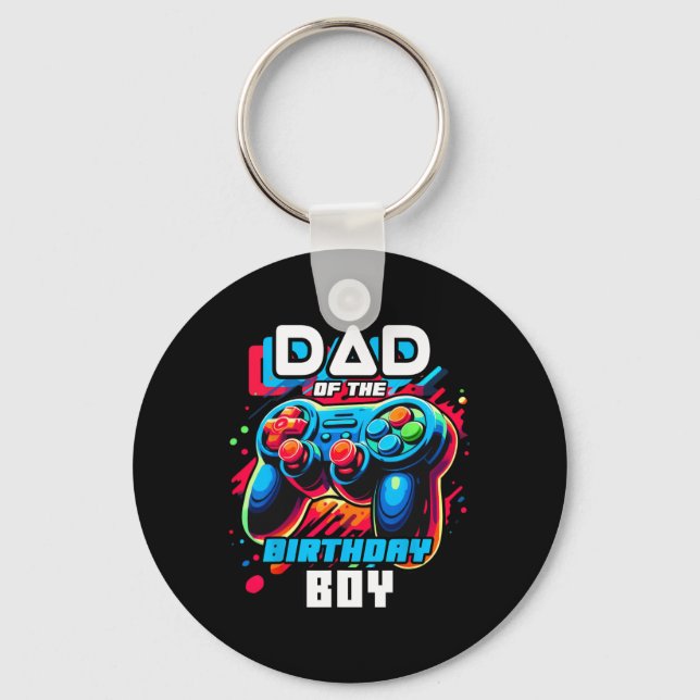 Llavero De La Partida De Videojuego De Cumpleaños P (Anverso)
