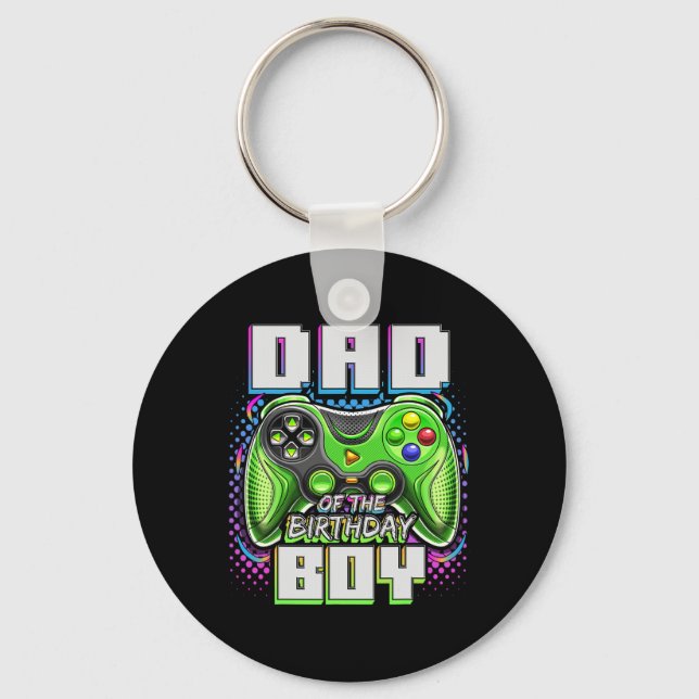 Llavero De La Partida De Videojuego De Cumpleaños P (Anverso)