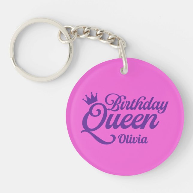 Llavero de la Reina de Cumpleaños (Frente)