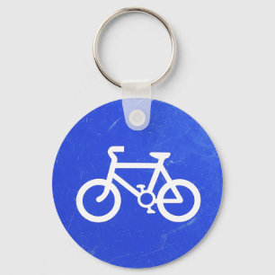 Llavero de la señal de tráfico de bicicleta