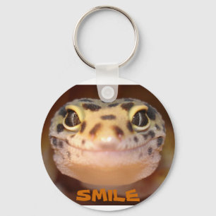 Llavero de la sonrisa del Gecko del leopardo