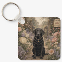 Llavero de Labrador Negro de la Abuela