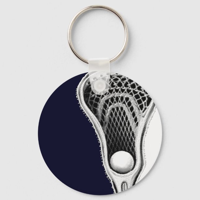 Llavero de Lacrosse Azul Marino (Anverso)