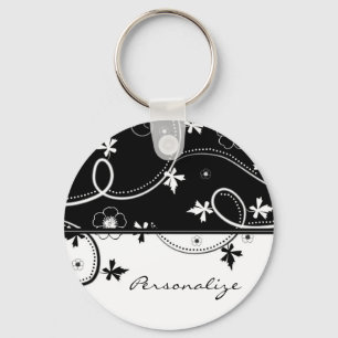 Llavero de las floraciones de la hoja del ébano