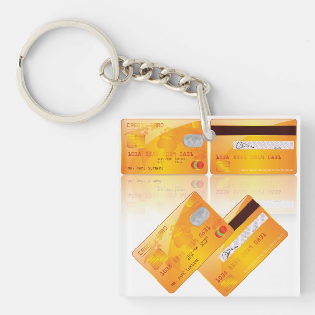 Llavero de las tarjetas de crédito (Frente)