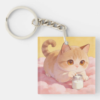 Llavero de leche de gatito