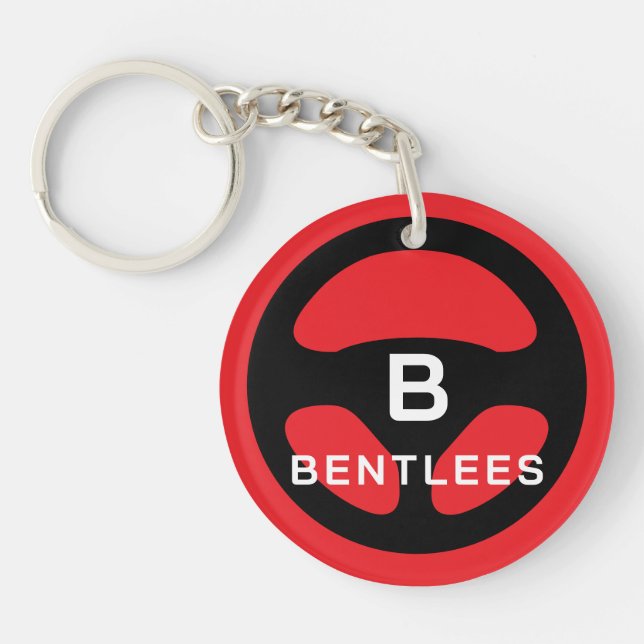 Llavero de llave de coche personalizado con logo d (Frente)